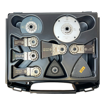 Fein Multimaster AMM 700 MAX AS Outil multifonctions sans fil 18 V Starlock Max Black Edition + batterie 4,0 Ah + chargeur + 33 pces accessoires + L-Boxx