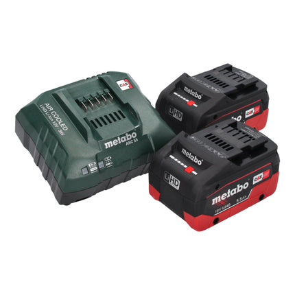 Metabo BP 18 LTX BL Soufflette sans fil 18 V Brushless + 2x batterie LiHD 5,5 Ah + chargeur
