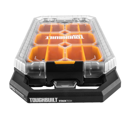 Toughbuilt StackTech TB B1 O 10C kompakter flacher Organizer 48 x 26 5 x 10 cm IP65 6x Inlay 6x Trennwand  2 - toolbrothers
