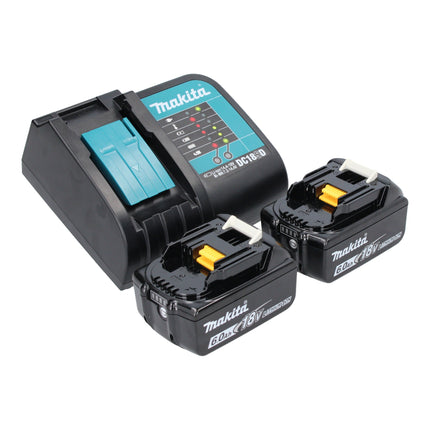 Makita DML 816 SG Lampe de travail sans fil 18 V 100 - 500 lm LED + 2x batterie 6,0 Ah + chargeur