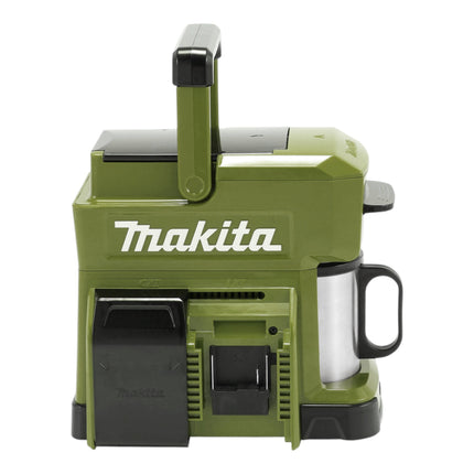 Makita DCM 501 ST2O Cafetière sans fil 12 V maxi / 18 V Olive + 2x batterie 5,0 Ah + chargeur