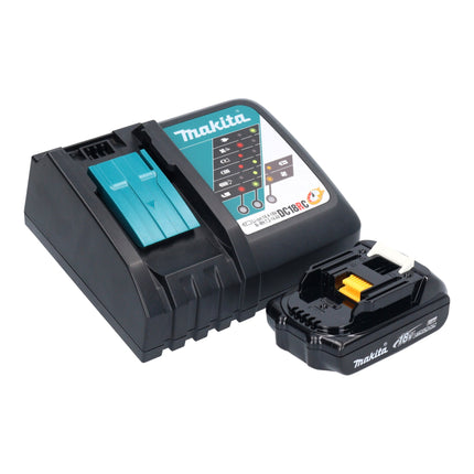 Makita DMR 116 RY1 Radio de chantier sans fil 14,4 - 18 V AM FM AUX + 1x batterie 1,5 Ah + chargeur