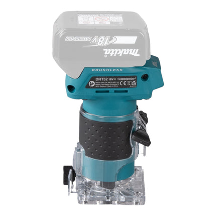 Makita DRT 52 RY1 Fraiseuse de bords sans fil 18 V 6 mm Brushless + 1x batterie 1,5 Ah + chargeur