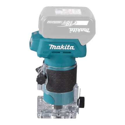 Makita DRT 52 RG1 Fraiseuse de bords sans fil 18 V 6 mm Brushless + 1x batterie 6,0 Ah + chargeur