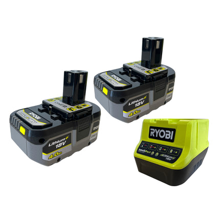 Ryobi R18AG-0 Meuleuse d'angle sans fil 18 V ONE+ 115 mm + 2x batterie 4,0 Ah + chargeur