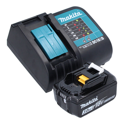 Makita DHP 487 SF1O Perceuse-visseuse à percussion sans fil 18 V 40 Nm Brushless Olive Outdoor Adventure Serie + 1x batterie 3,0 Ah + chargeur
