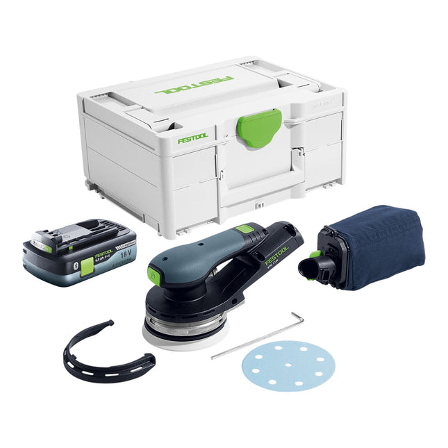 Festool ETSC 2 125 Basic Akku Exzenterschleifer 18 V 125 mm Brushless 1x Akku 4 0 Ah Systainer ohne Ladegeraet 0 - toolbrothers