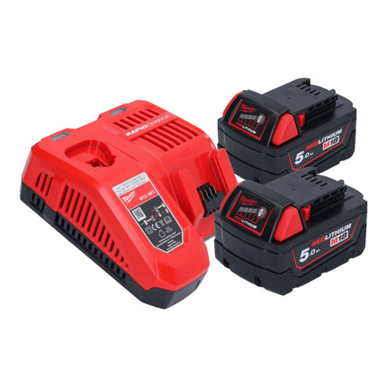 Milwaukee M18 FOPH2 HTA 502 Akku Basiseinheit 18 V Brushless Heckenscheren Aufsatz 2x Akku 5 0 Ah Ladegeraet 3 - toolbrothers