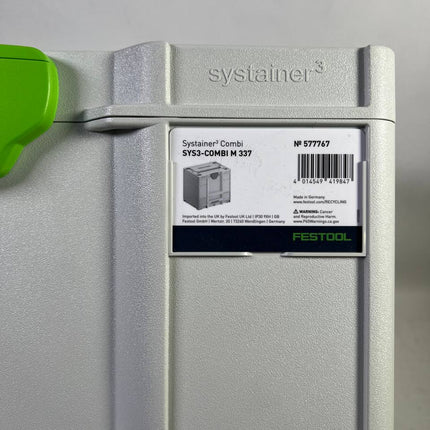 Festool SYS3 COMBI M 337 Systainer 577767 Beschaedigt  2 - toolbrothers
