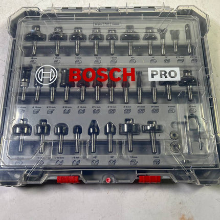 Bosch Mixed Fraeser Set 8 mm 30 tlg Koffer 2607017475 fuer Oberfraesen mit Rundschaft Beschaedigt 1 - toolbrothers