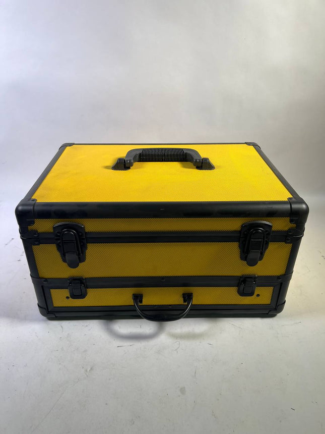 Toolbrothers TX Alu Werkzeug Koffer gelb fuer Akku Schlagschrauber und Schlagbohrschrauber 70 tlg Bit Bohrer Set Wuerfelschaum Einlage Neuwertig 1 - toolbrothers