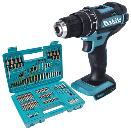 Makita DHP 482 Z Akku Schlagbohrschrauber 18 V 62 Nm 102 tlg Bit Bohrer Set ohne Akku ohne Ladegeraet 0 - toolbrothers