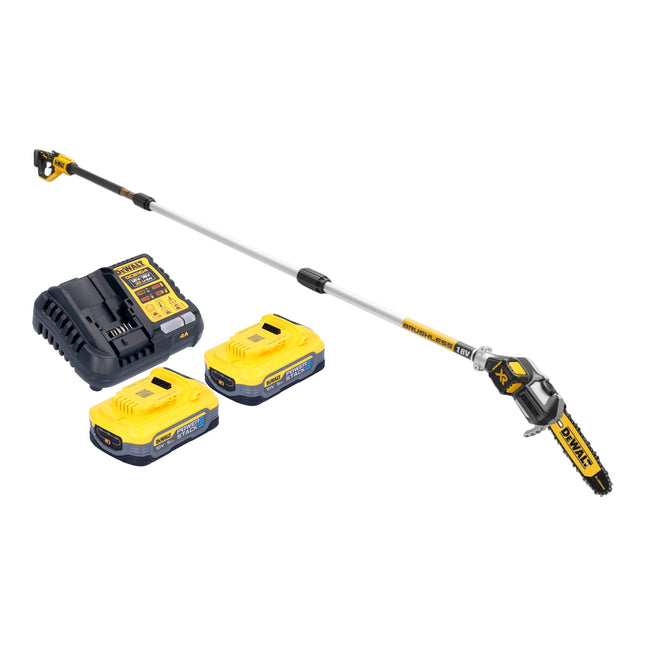 DeWalt DCMPS 567 H2 Akku Hochentaster 18 V Brushless 2x Powerstack Akku 5 0 Ah Ladegeraet 0 - toolbrothers