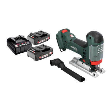 Metabo STA 18 LTX 100 Akku Stichsaege 18 V 100 mm Brushless 2x Akku 2 0 Ah Ladegeraet 0 - toolbrothers