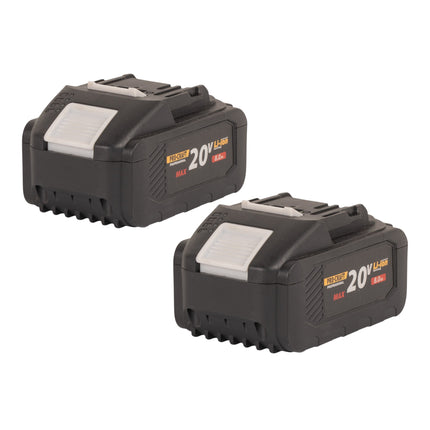 Procraft 2x 20 8 Akku 20 V 8 0 Ah 8000 mAh Li ion mit Ladestandsanzeige 0 - toolbrothers