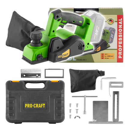 Procraft PE20BLbb Akku Hobel 20 V 82 mm Brushless Koffer ohne Akku ohne Ladegeraet 1 - toolbrothers