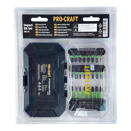 Procraft IBS 41 Schlagschrauber Bit Set 41 teilig S2 Stahl Phillips Pozidriv Torx 3 - toolbrothers