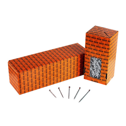 HECO UNIX-top Dielenschraube 4,5 x 80 mm 1000 Stk. Torx T-20 Linsensenkkopf Vollgewinde verzinkt A2K ( 2x 46516 ) - Toolbrothers