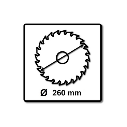 2x Festool Spezial Kreissägeblatt TF68 Alu Kunststoff 260 x 2,4 x 30 mm ( 494607 ) 260 mm 68 Zähne für KS 88 120 - Toolbrothers