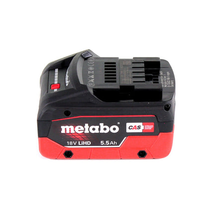 Metabo W 18 LTX 125 Meuleuse d'angle rapide 18V 125mm + 1x batterie 5,5Ah + coffret - sans chargeur