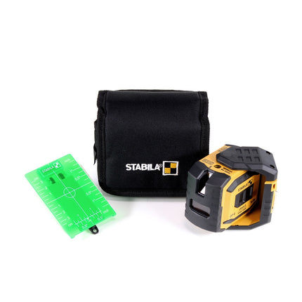 Stabila LAX 300 G Laser à plomb en croix + trépied à colonne à manivelle ST-KS (19242)