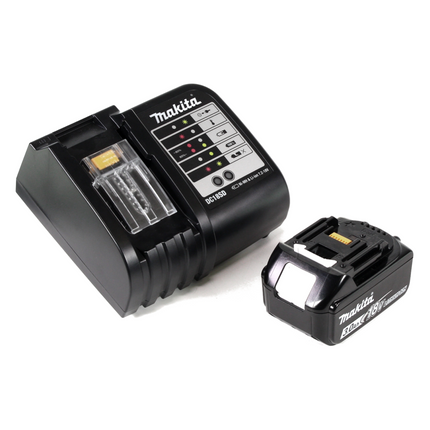 Makita DTD 156 SF1X4 clé à chocs sans fil 18V 155Nm + 1x batterie 3,0Ah + chargeur + jeu de 70 forets + coffret à outils en aluminium X4 avec insert universel