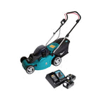 Makita DLM 380 RF2 tondeuse à gazon à batterie 36V (2x18V) 38cm + 2x batterie 3,0 Ah + chargeur