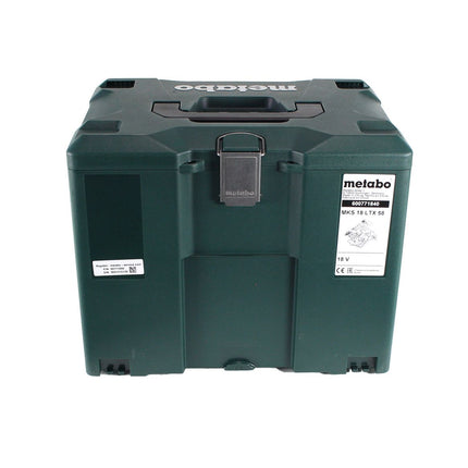 Metabo MKS 18 LTX 58 scie circulaire à métaux sur batterie 18V 165 mm (600771840) + 1x batterie 4,0Ah + chargeur + MetaLoc