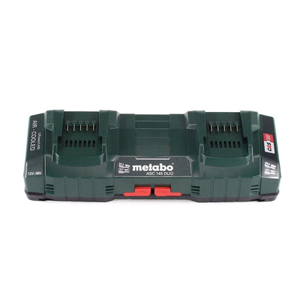 Metabo Set de base avec 2x batterie Li-Power 5,2Ah + chargeur double ASC 145 DUO