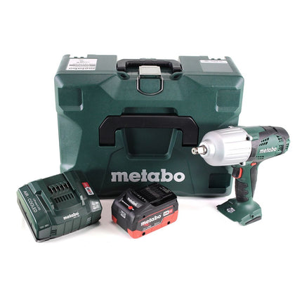 Visseuse à chocs sans fil Metabo SSW 18 LTX 600 18 V 600 Nm 1/2" + 1x batterie LiHD 8,0 Ah + chargeur + MetaLoc