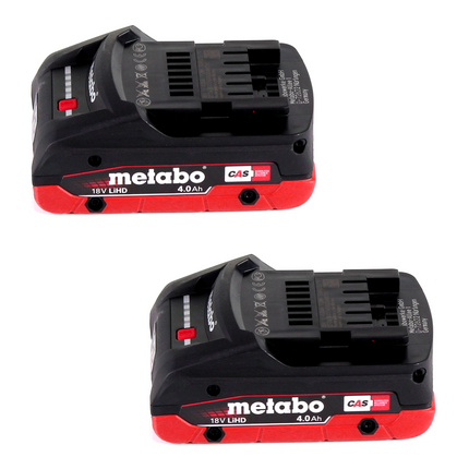 Metabo AG 18 Souffleur sans fil 18 V + 2x Batteries LiHD 4,0 Ah + Chargeur