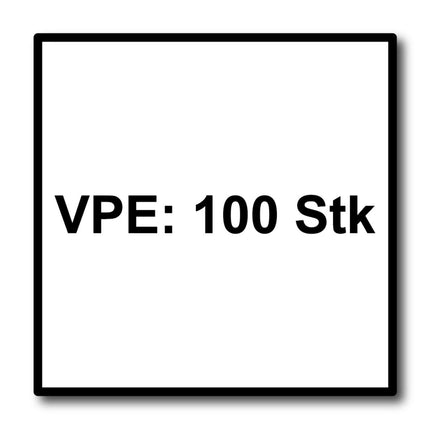Meisterling Vis de façade 5,5x25 mm - 100 pièces (010030000001) 12 mm tête plate blanche + Filetage partiel Torx V4A acier inoxydable