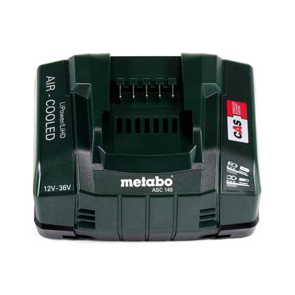 Metabo Power 160-5 18 LTX BL OF compresseur sans fil 18 V 8,0 bar sans brosse + 2x batterie LiHD 5,5 Ah + chargeur