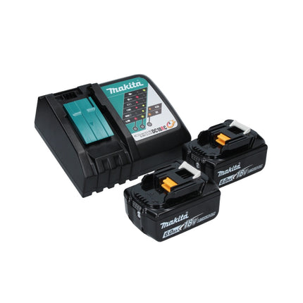 Makita DGA 506 RGJ Meuleuse d'angle sans fil 18 V 125 mm Brushless + 2x Batteries 6,0 Ah + Chargeur + Makpac