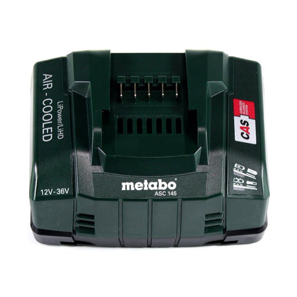 Metabo Set de base 18 V - 2x Batteries 10,0 Ah LIHD + Chargeur ASC 145 système CAS