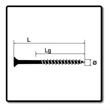 SPAX Vis pour façade 4,0 x 60mm - Acier inoxydable A2 - Filetage partiel - Tête fraisée bombée - Torx T-STAR Plus T15 - CUT 100 pcs. (2x 0467000400603)