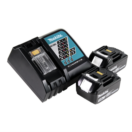 Makita DUB 184 RF Souffleur sans fil 18 V brushless + 2x Batteries 3,0 Ah + Chargeur