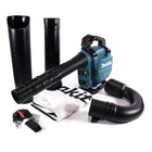 Makita DUB 363 ZV Souffleur / aspirateur de feuilles à batterie 36 V ( 2x 18 V ) Brushless + kit d'aspiration - sans batterie, sans chargeur