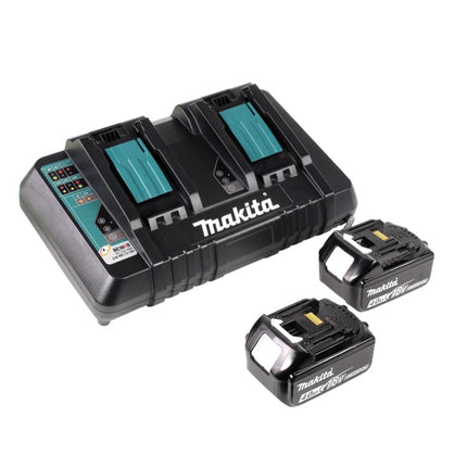 Makita DCE 090 PM2X1 Découpeuse sans fil sans balai, 230 mm 36 V (2x 18 V) + 2x Batteries 4 Ah + Chargeur double