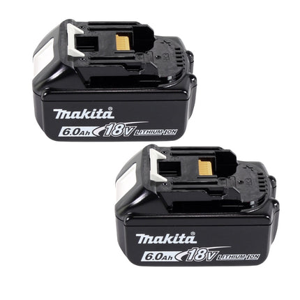 Makita DCE 090 G2X1 tronçonneuse à batterie 36 V (2x 18 V) 230 mm sans balais + 2x batterie 6,0 Ah - sans chargeur