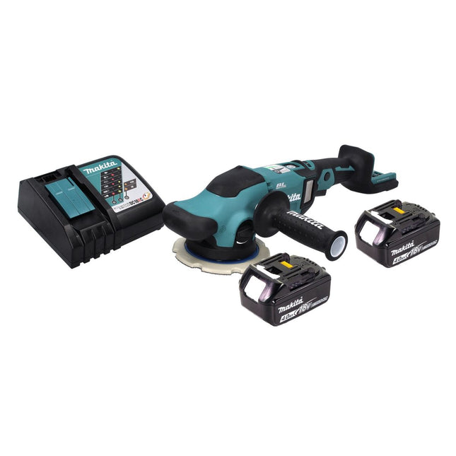 Makita DPO 600 RM Ponceuse excentrique sans fil 18 V 150 mm XPT Brushless + 2 batteries 4,0 Ah + chargeur