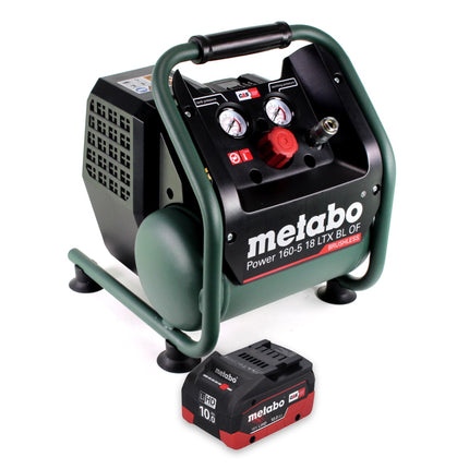 Metabo Power 160-5 18 LTX BL OF Compresseur sans fil 18 V 8,0 bar Brushless + 1x batterie 10,0 Ah - sans chargeur