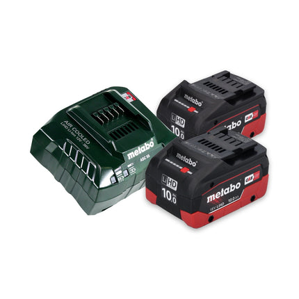 Metabo MKS 18 LTX 58 Scie circulaire à main sans fil 18 V 165 mm + 2x Batteries 10,0 Ah + Chargeur + Coffret MetaLoc