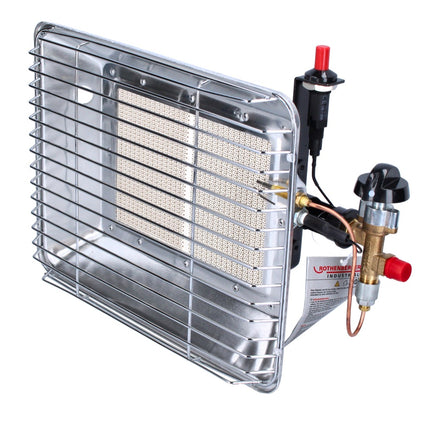 Rothenberger Industrial Set Chauffage au gaz Piezo (4x 35985) 2,7 kW - 4,2 kW pour bouteilles de gaz propane de 5 kg et 11 kg