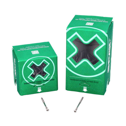 SPAX Vis pour façade 4,5 x 50mm - Acier inoxydable A2- Filetage de fixation - Tête fraisée bombée - T-STAR Plus Torx T20 - CUT -  Acier inoxydable A2 - 400 pcs. (2x 25470004505022)