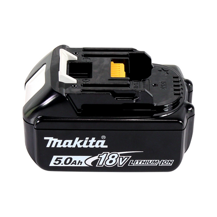 Makita DGA 452 T1J Meuleuse d'angle sans fil 18 V 115 mm + 1x Batterie 5,0 Ah + Coffret Makpac - sans chargeur
