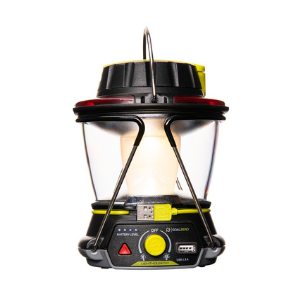 Goal Zero Lighthouse 600 Lanterne LED 600 lumens, 180° / 360° Lumière + Hub d'alimentation + Eclairage d'urgence  (32004)