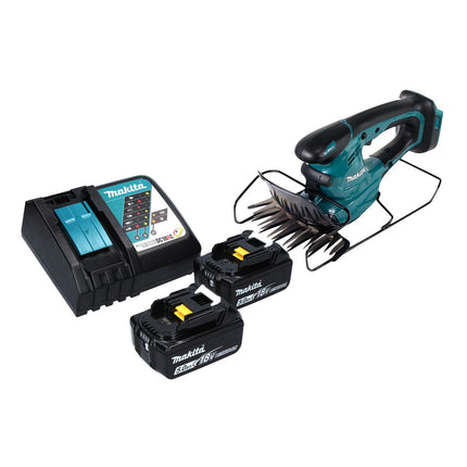 Cisaille à gazon sur batterie Makita DUM 168 RT 18 V + 2x batteries 5,0 Ah + chargeur