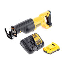 Dewalt DCS 380 D1 Scie sabre sans fil Scie réversible 18 V + 1x batterie 2,0 Ah + chargeur