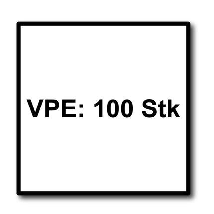 HECO MULTI MONTI plus MS Vis d'ancrage 7,5x45mm, Vis à béton, Tête ronde et plate, T-Drive, Zinguée bleue, A2K, 100 pcs. (49829)